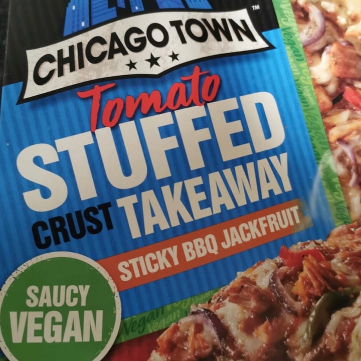 photo of Chicago Town Tomato Stuffed Crust Takeaway Sticky Bbq Jackfruit Pizza shared by @mistervg on  07 Jan 2021 - review