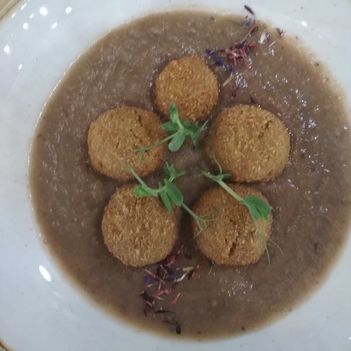 review photo of I Morgante Bottegabistro' Polpette di Fave e Ceci con Crema di Melanzane shared by @chiarabella on 30 Jul 2022 - review