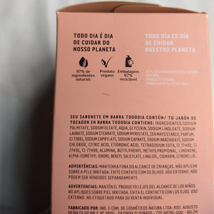 review photo of Natura Jabon en barra nuez pecan y cacao shared by @lafloravegana on 29 Oct 2020 - review