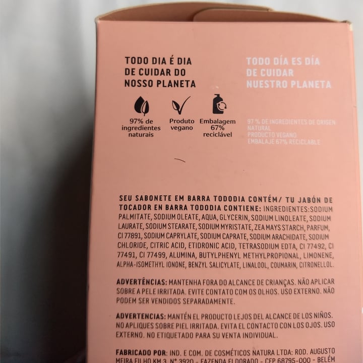 photo of Natura Jabon en barra nuez pecan y cacao shared by @lafloravegana on  29 Oct 2020 - review