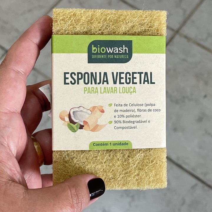 photo of Biowash Esponja Vegetal para Lavar Louça shared by @cioliveira on  07 May 2022 - review