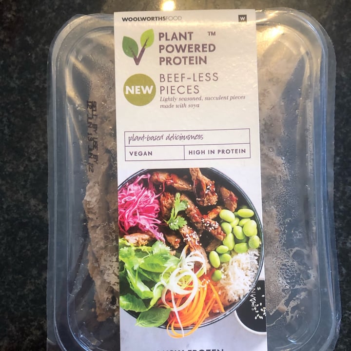 photo of Woolworths Food beef-less pieces shared by @caittyler on  02 Jul 2022 - review