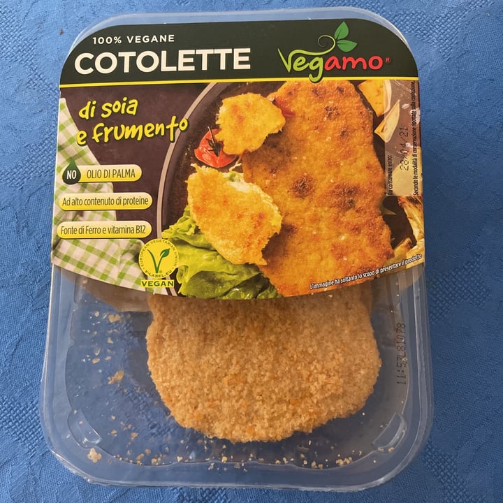 photo of Vegamo Cotolette di soia e frumento shared by @vegnarok on  07 Apr 2021 - review