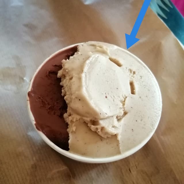 Foto do prato “Gelato al pistacchio”