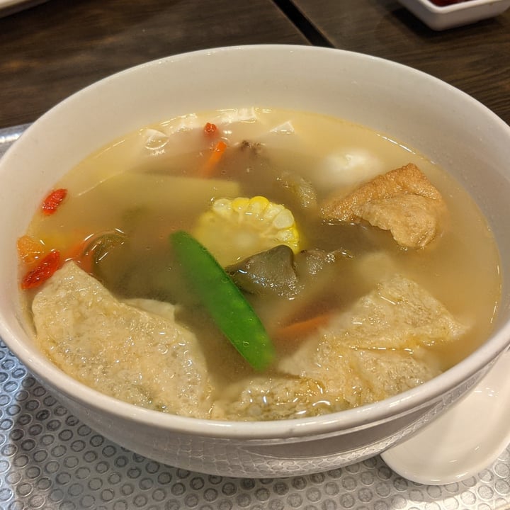 photo of North South East West Fusion Vegetarian Cuisine Si-chuan Vege Toufu Soup shared by @bornvegetarian on  25 Dec 2020 - review