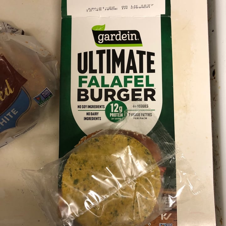 photo of Gardein Ultimate Falafel Burger shared by @amandumb on  13 Sep 2021 - review
