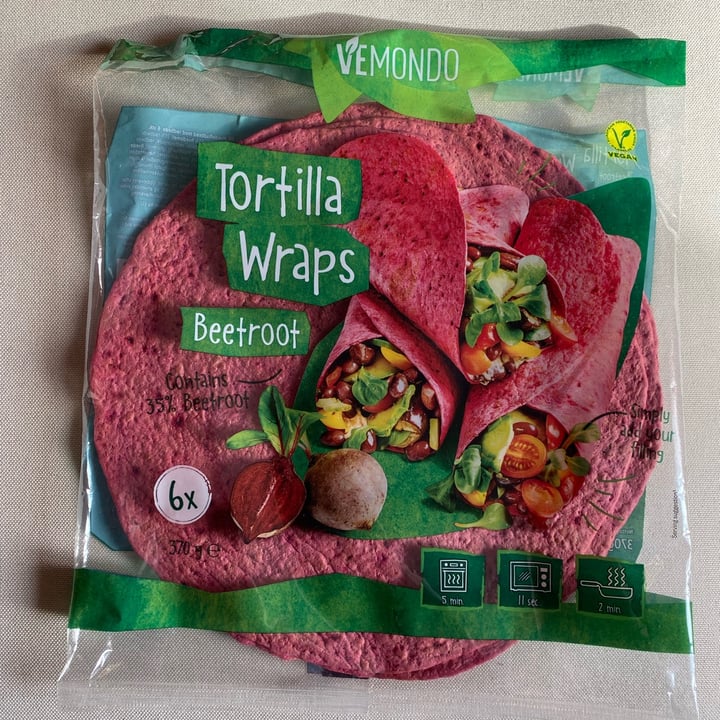 review photo of Vemondo tortilla wraps alla barbabietola shared by @ambra304 on 04 Jan 2023 - review
