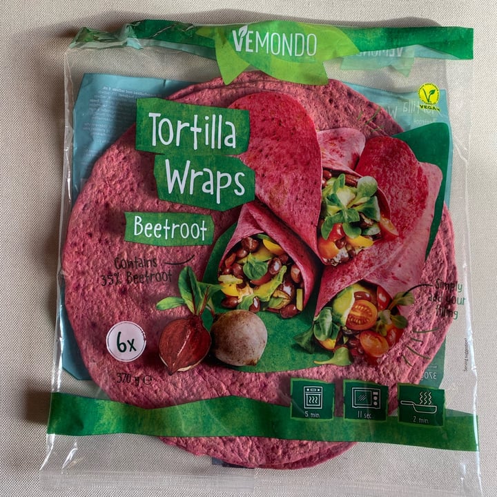 photo of Vemondo  tortilla wraps alla barbabietola shared by @ambra304 on  04 Jan 2023 - review