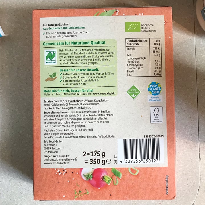 photo of Rewe Bio Räuchertofu shared by @liviaslunch on  03 Jul 2022 - review