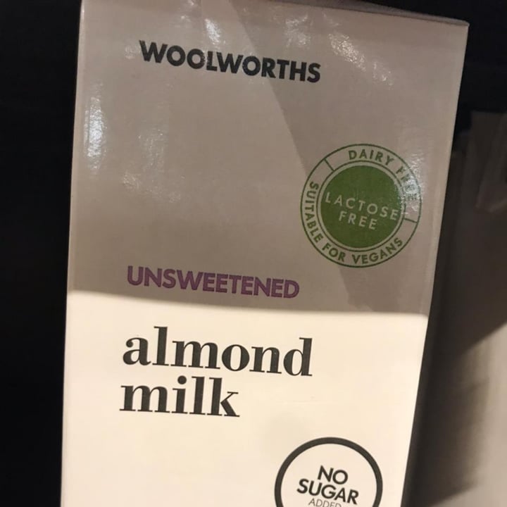 photo of Woolworths Food Almond milk shared by @rachelglass on  17 Aug 2020 - review