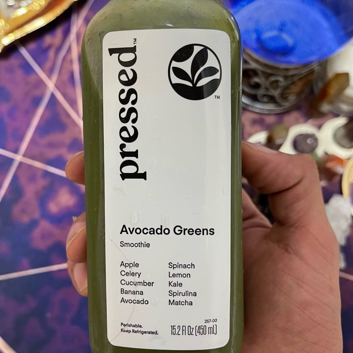 photo of Pressed Avocado Greens Smoothie shared by @iseekplants on  30 Apr 2022 - review