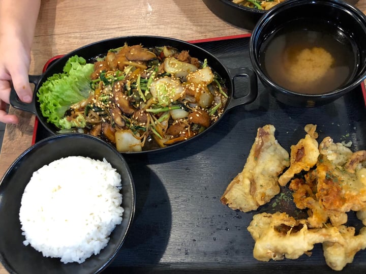 photo of Saute-San N6 Set Teriyaki Lion Mane Assorted Shroom Rice Set with Crispy Abalone and Miso Soup. shared by @s1224 on  11 Jan 2019 - review