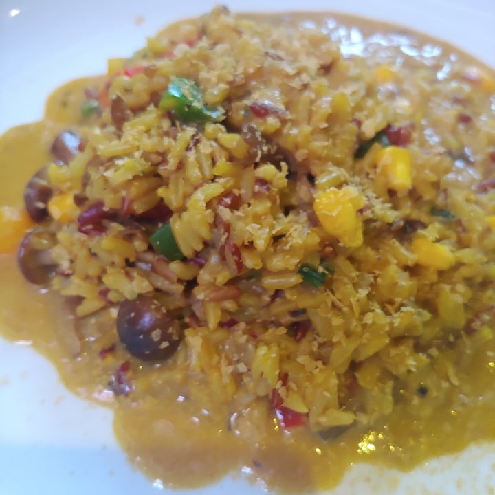 photo of Real Food Mushroom and Tumeric Risotto shared by @veganvedika on  09 Sep 2020 - review
