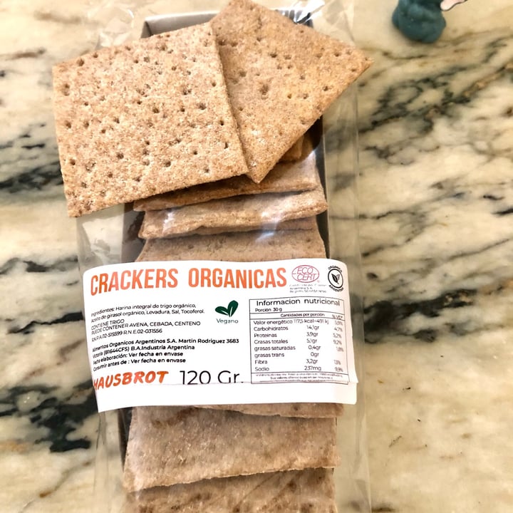 photo of Hausbrot Crackers Veganas shared by @lalis2010 on  24 Jan 2022 - review