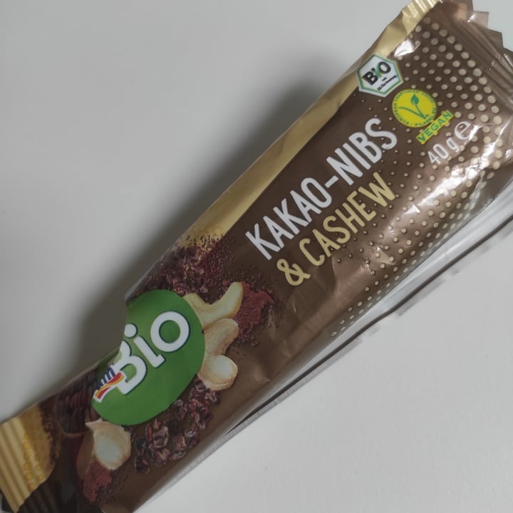 review photo of dmBio Bio Dattel-Fruchtriegel mit Kakao-Nibs & Cashew shared by @gipeppia on 28 Sep 2022 - review
