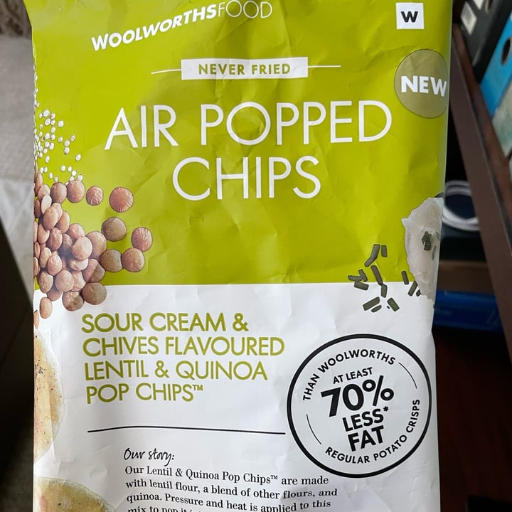 photo of Woolworths Food Chickpea & Sesame Pop Chips Sour Cream & Chives Flavoured shared by @kevints on  30 Jun 2022 - review