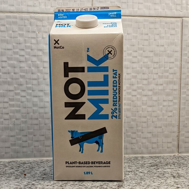 photo of NotCo Not Milk 2% Reduced Fat shared by @stormm on  27 Sep 2022 - review