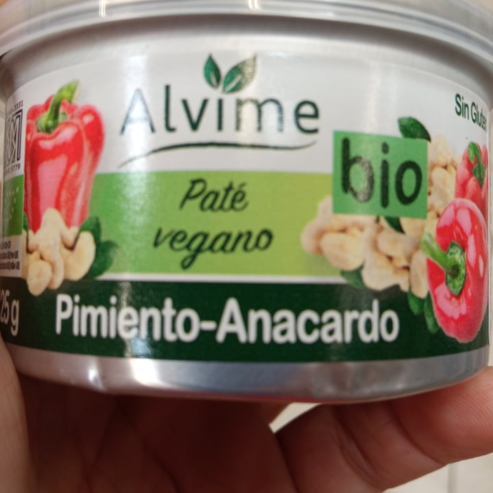 photo of Alvime Paté Vegetal de Pimiento y Anacardo shared by @lalocadelosgatos8 on  09 Sep 2021 - review