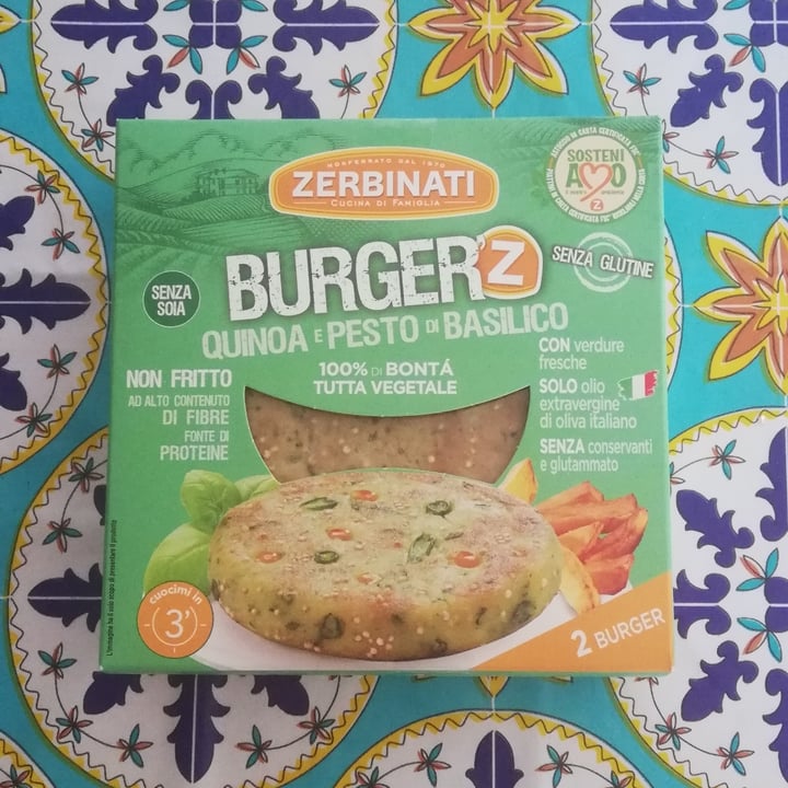 photo of Zerbinati Burger Quinoa E Pesto Di Basilico shared by @rosseenn on  29 Aug 2021 - review
