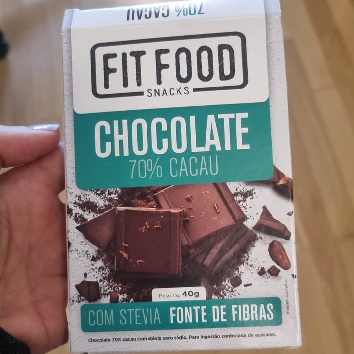 photo of Fit  Food Chocolate 70% cacau com stevia shared by @aamanda82 on  02 Apr 2022 - review