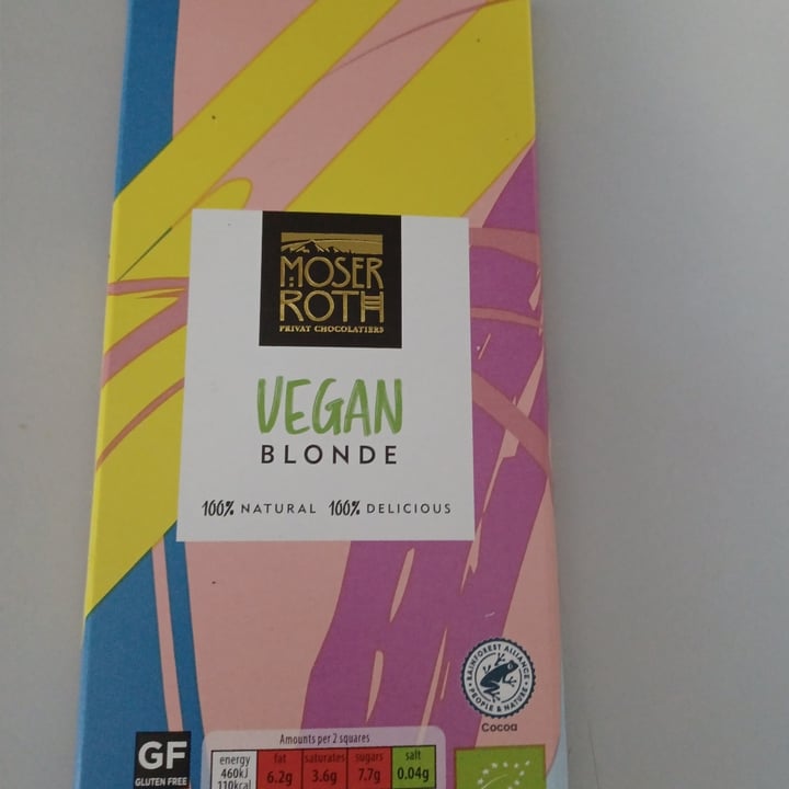 photo of Aldi foodie market Blonde vegan chocolate shared by @tinkx on  04 Mar 2022 - review
