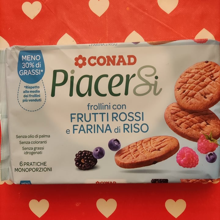 photo of Piacersi | Conad Frollini Con Frutti Rossi e Farina Di Riso shared by @costantina on  19 Mar 2022 - review