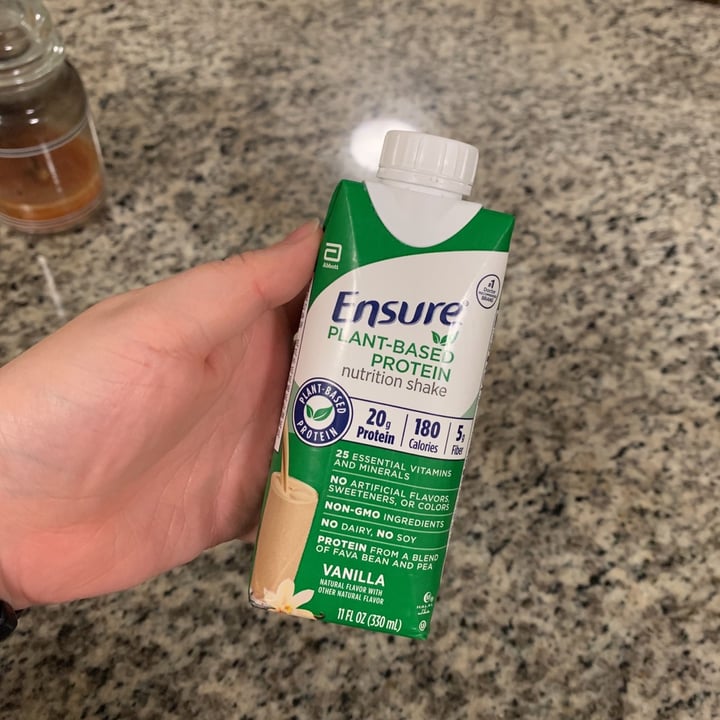 review photo of Ensure Vanilla Plant Based Protein Nutrition Shake shared by @aglanphear on 01 Jan 2021 - review