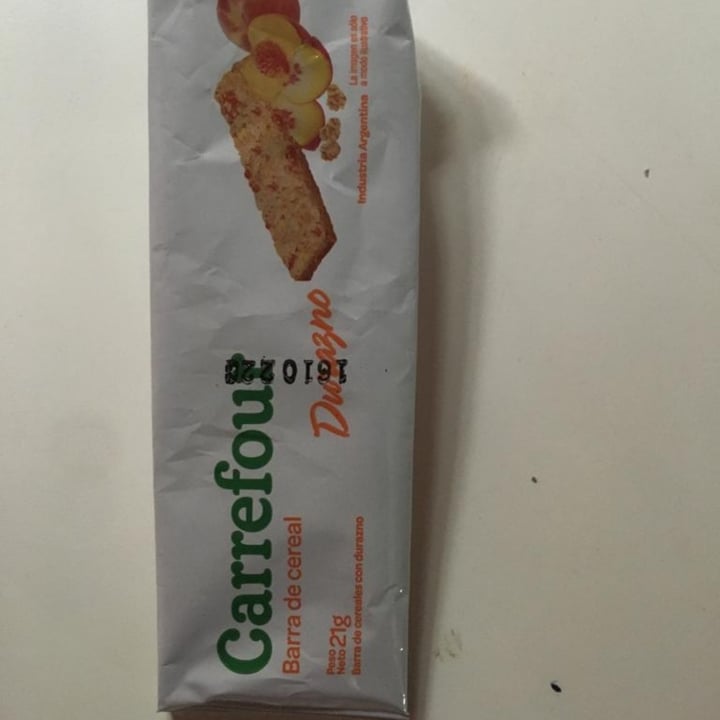 review photo of Carrefour Barrita De Cereal Durazno shared by @sandru on 29 Jun 2022 - review