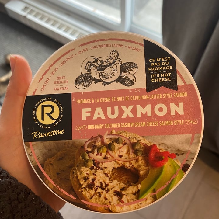 review photo of Rawesome Cashew Cream Cheese Salmon Style - Fauxmon shared by @allyoucandowithplant on 05 Dec 2021 - review