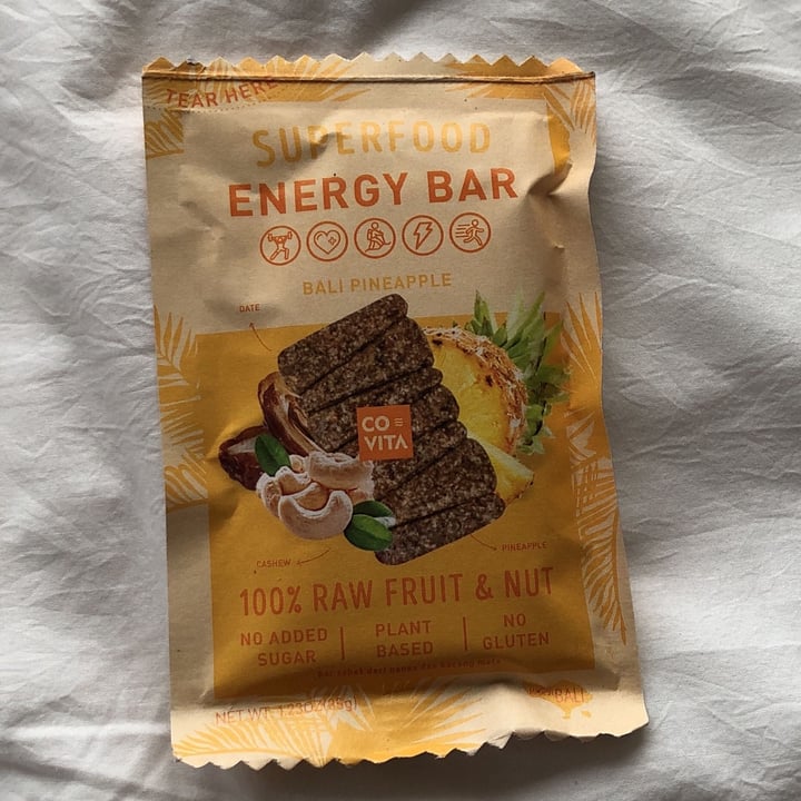photo of Covita Energy Bar - Bali Pineapple shared by @baliveganclub on  16 Oct 2022 - review