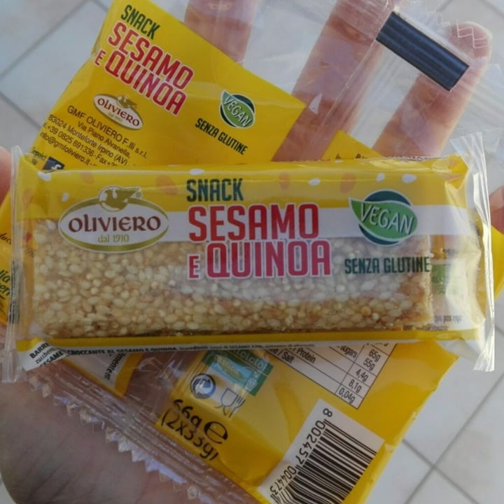 photo of Oliviero Snack sesamo e quinoa shared by @geo-idee on  05 Apr 2021 - review