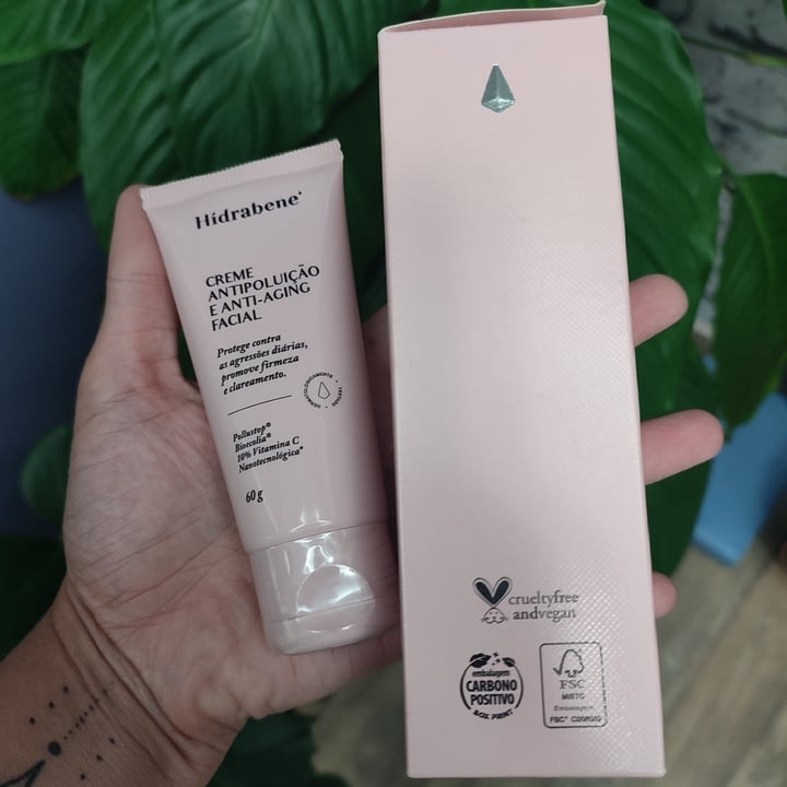 review photo of Hidrabene Creme Antipoluição e Anti-aging Facial shared by @vanessaluchetti on 05 Nov 2022 - review
