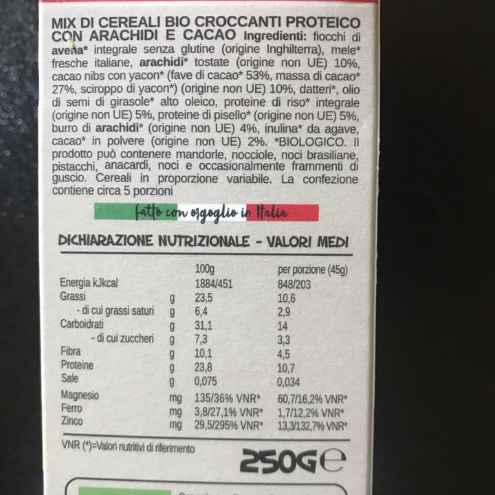 review photo of Perfect Bio granola Proteica - arachidi cacao shared by @alessialuna on 15 Aug 2022 - review