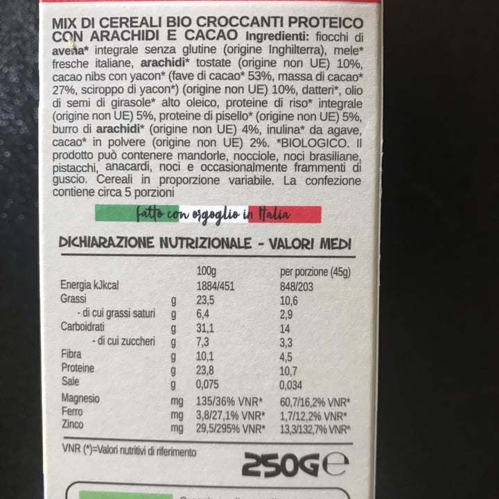 photo of Perfect Bio granola Proteica - arachidi cacao shared by @alessialuna on  15 Aug 2022 - review