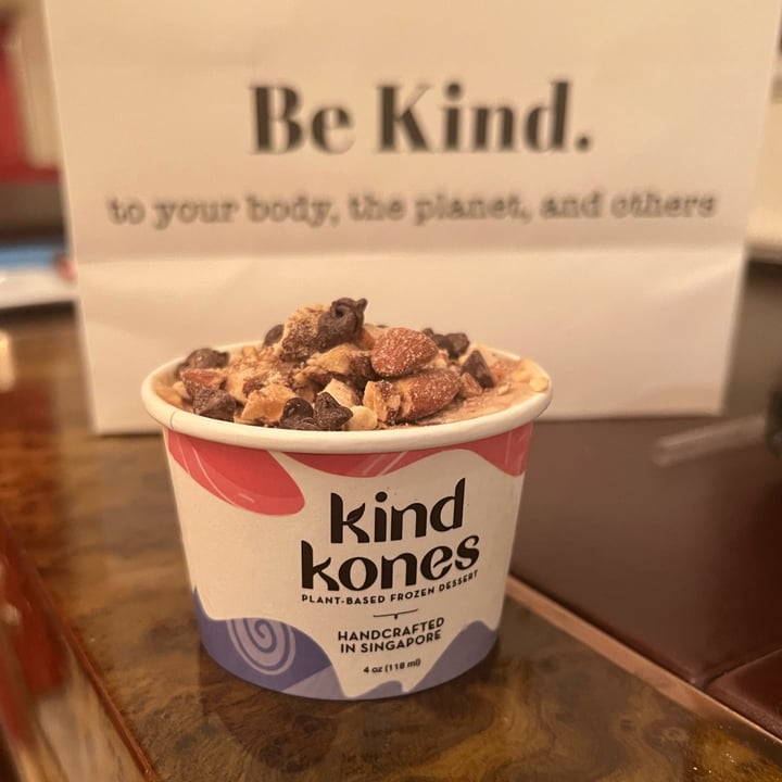 photo of Kind Kones Almond Brittle Fudge Ice cream shared by @pv on  24 Jul 2022 - review