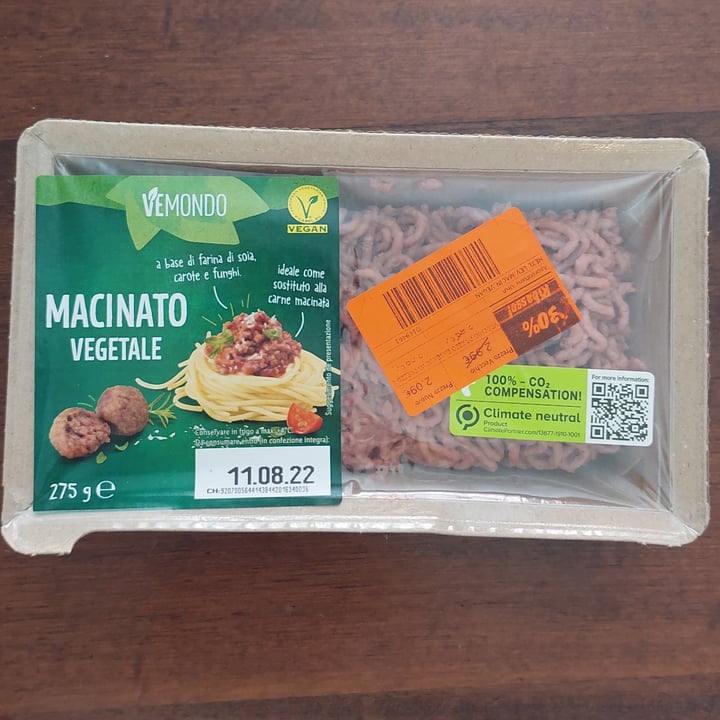 review photo of Vemondo Macinato vegetale shared by @giuliap09 on 11 Aug 2022 - review