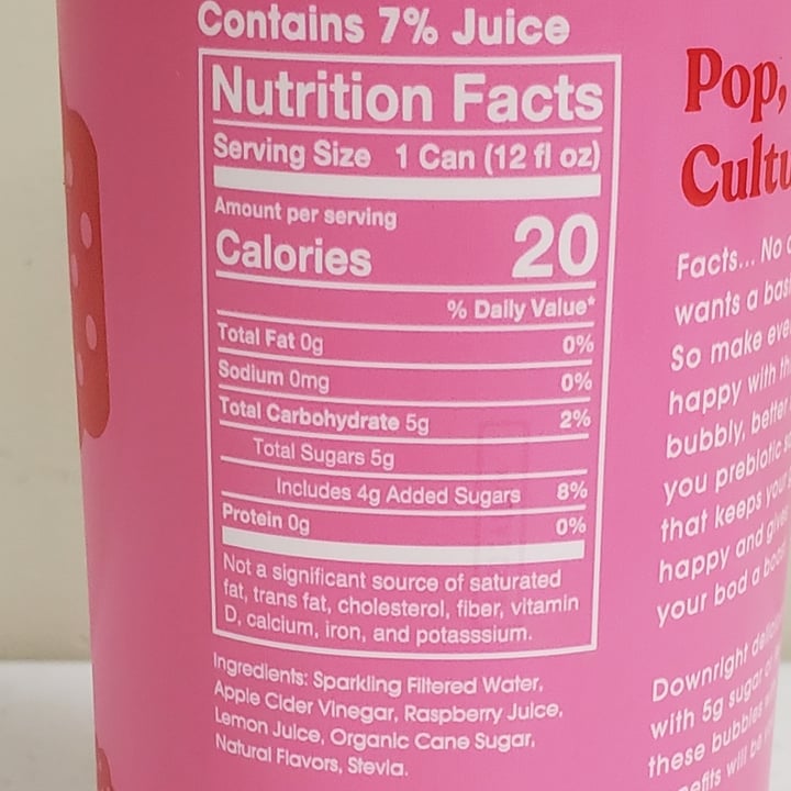 photo of Poppi Raspberry Rose Soda shared by @brtjohns on  17 Oct 2022 - review