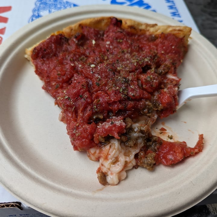 photo of My Pi Pizza Vegan Deep-Dish Sausage Pizza shared by @jonok on  08 Oct 2022 - review