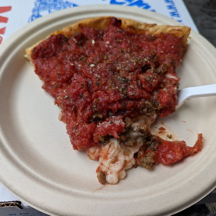 review photo of My Pi Pizza Vegan Deep-Dish Sausage Pizza shared by @jonok on 08 Oct 2022 - review