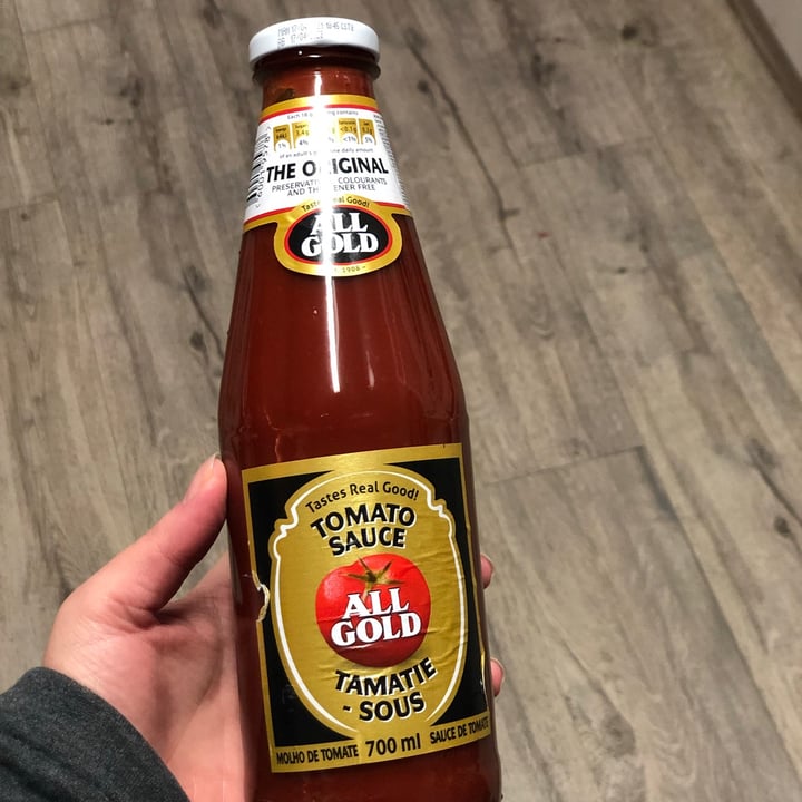 photo of All Gold Tomato Sauce shared by @lenicpretorius on  02 Sep 2021 - review