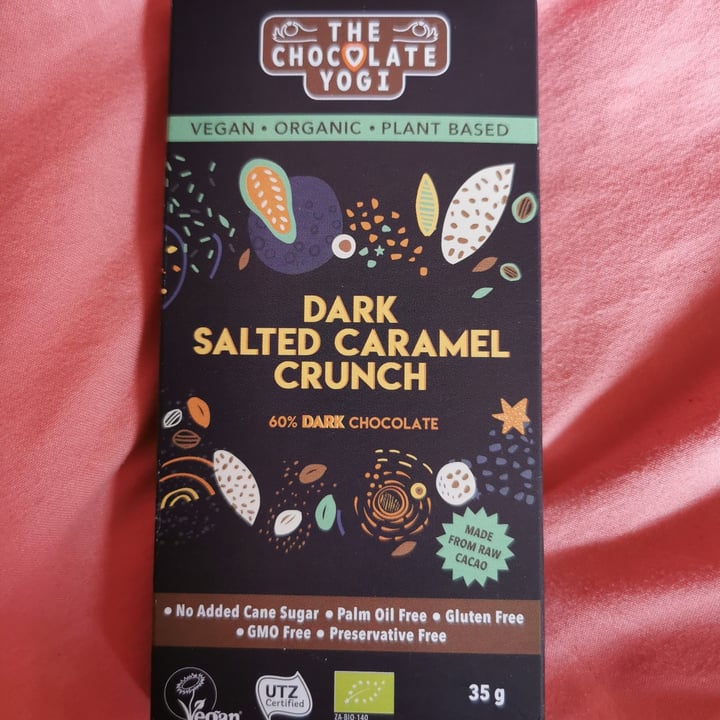 photo of The Chocolate Yogi Dark Salted Caramel Crunch shared by @veganpower001 on  16 Feb 2021 - review