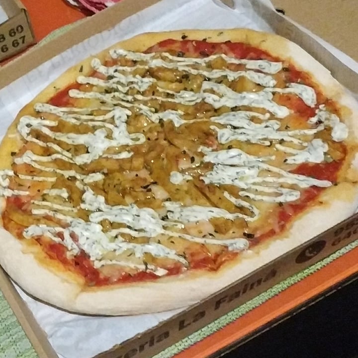 photo of Pizzeria La Fainá Pizza Sahar shared by @ornitorrincavegana on  12 Mar 2022 - review