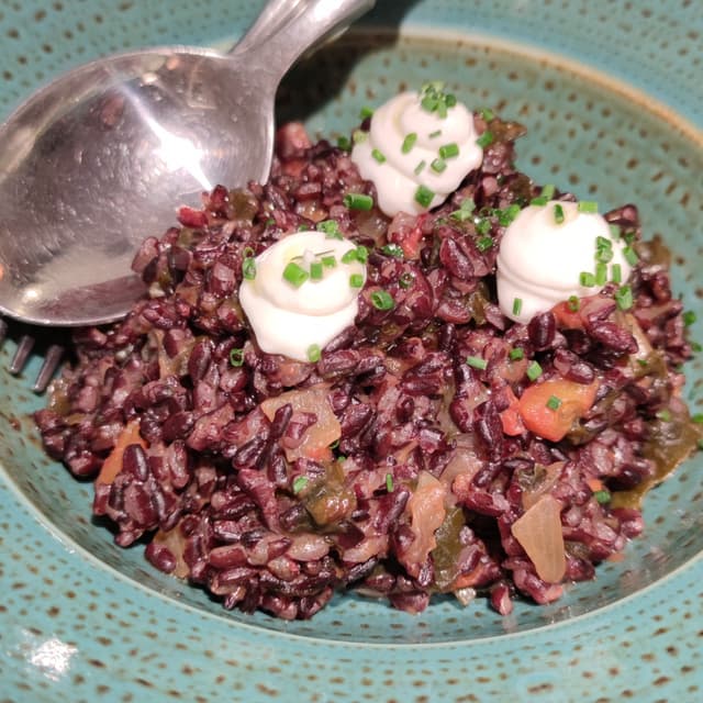 Foto del piatto “Arroz Negro Cremoso”