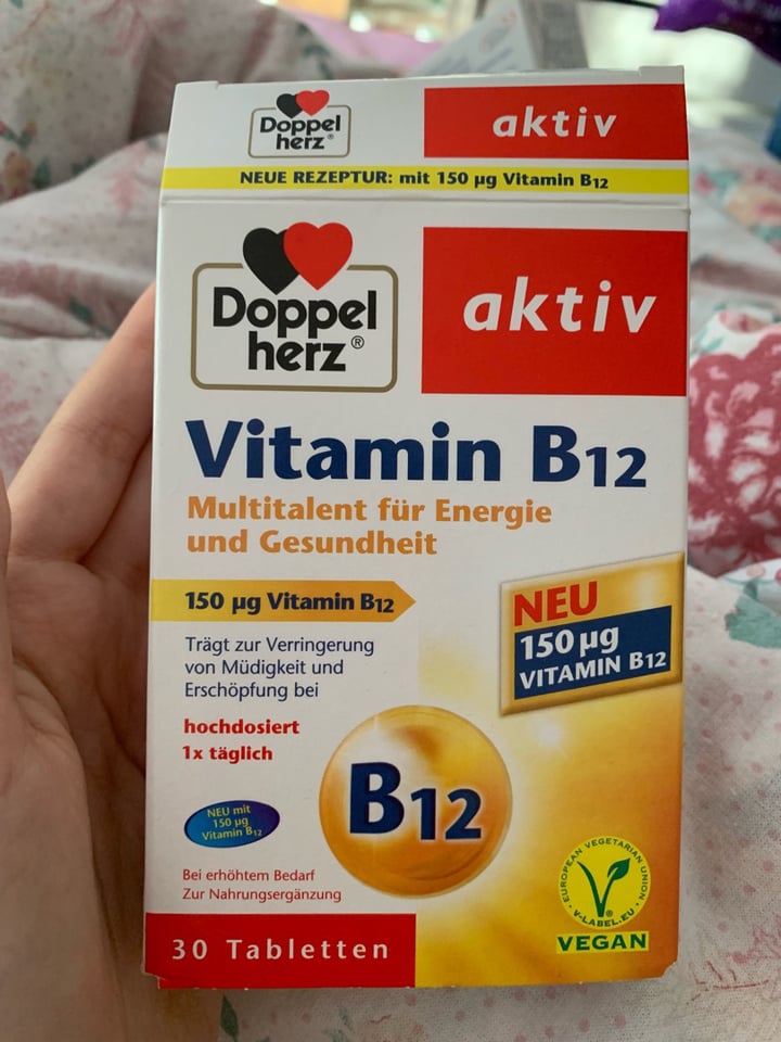 photo of Doppelherz Vegan B12 Supplement shared by @alarathevegan on  09 Dec 2019 - review