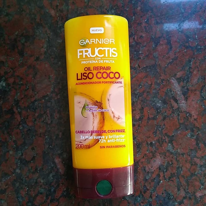 review photo of Garnier Garnier Fructis Oil Repair Liso Coco Acondicionador Fortificante shared by @bentonita on 21 Sep 2020 - review