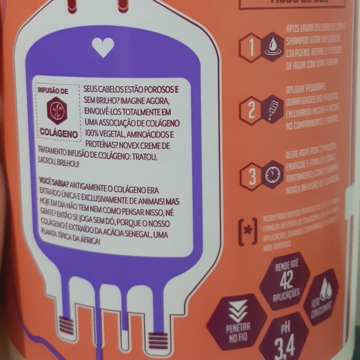 photo of Novex Creme De Tratamento Ultraprofundo - Infusão De Colágeno shared by @kiraviskin on  15 Nov 2021 - review