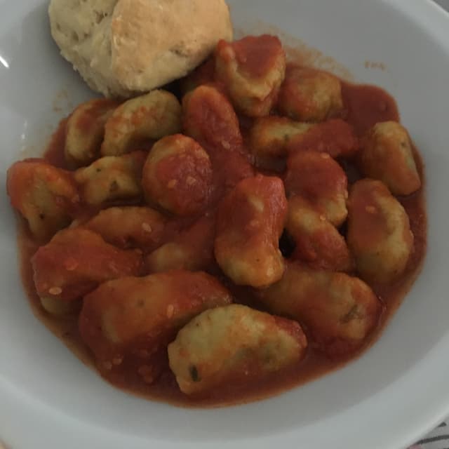 菜肴“Ñoquis de verdura”的照片