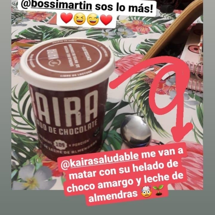 photo of Kaira Helado De Chocolate Amargo Y Leche De Almendras shared by @kariveggie on  06 Jan 2021 - review