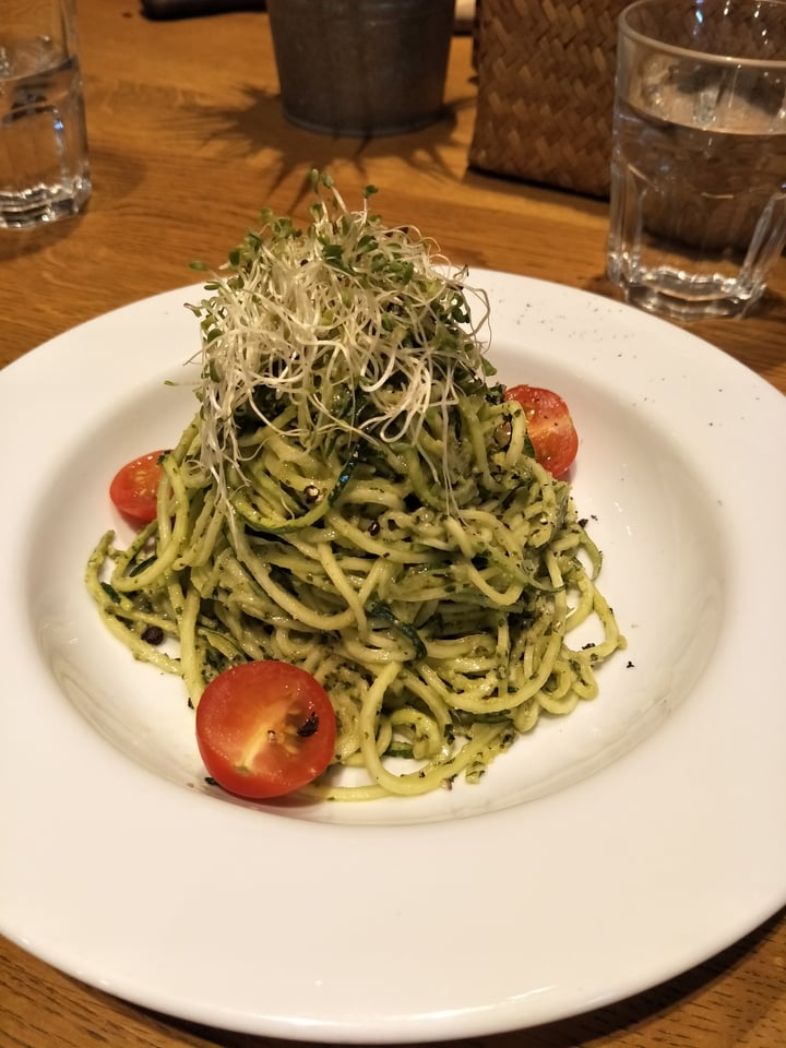 photo of The Living Cafe Raw Pesto Zucchini Pasta shared by @lou on  04 May 2018 - review