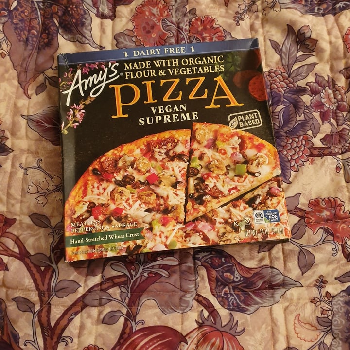photo of Amy’s Vegan Supreme Pizza shared by @paniwilson on  15 Oct 2021 - review